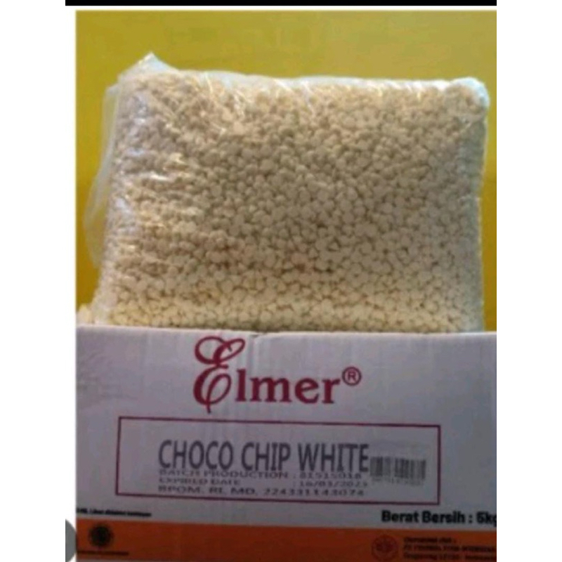 

elmer choco chip paku | chocochip paku elmer hitam/putih kemasan repack 100gr