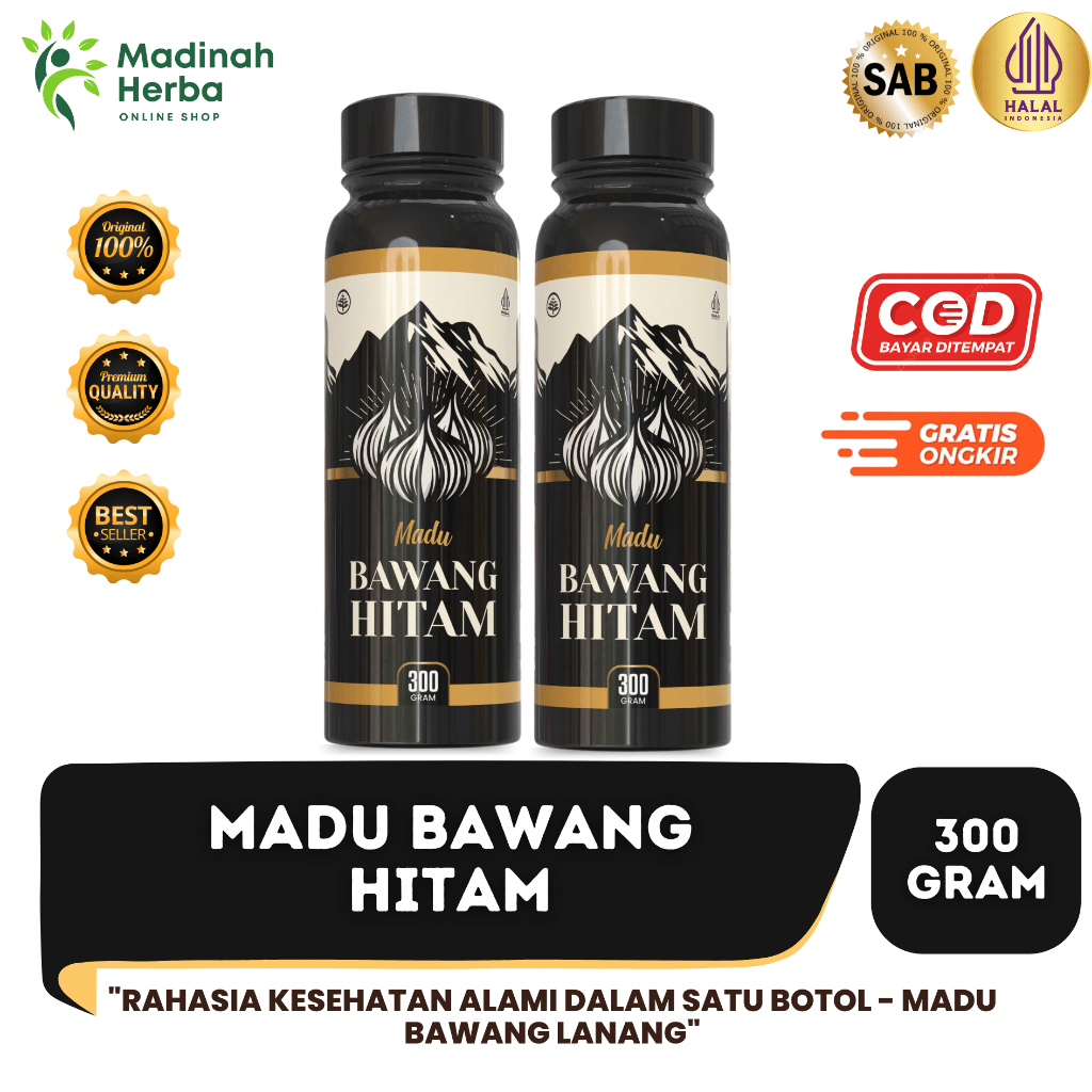 

Madu Bawang Lanang - Madu Bawang Tunggal - Madu Bawang Lanang untuk Hidup Sehat dan Bertenaga Rahasia Kesehatan Alami dalam Satu Botol 300 GRAM ORIINAL