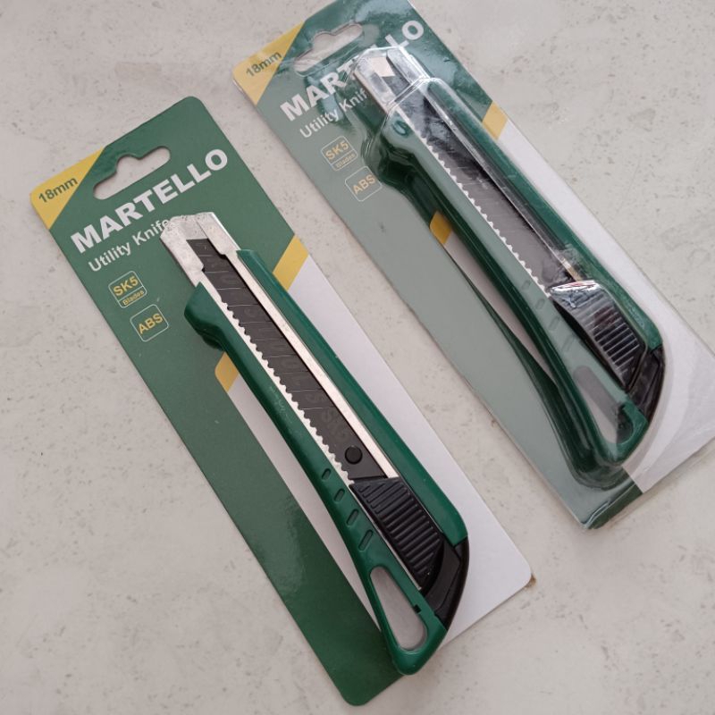 

PISAU CUTTER MARTELLO 18 MM SK5 BLADES UTILITY KNIFE