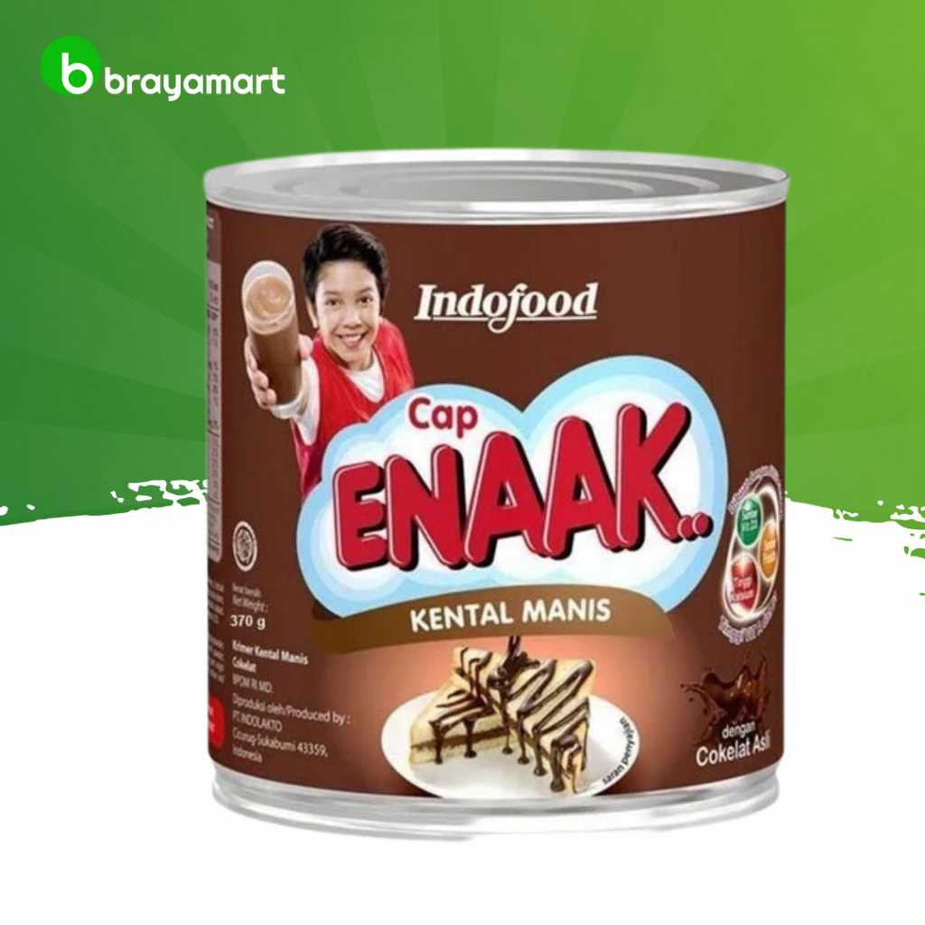 

Cap enaak skm coklat 370 gram susu kental manis Brayamart