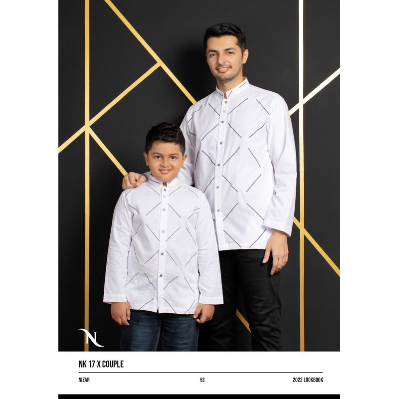 BAJU KOKO NIZAR BORDIR NK 17 X PTH COUPLE