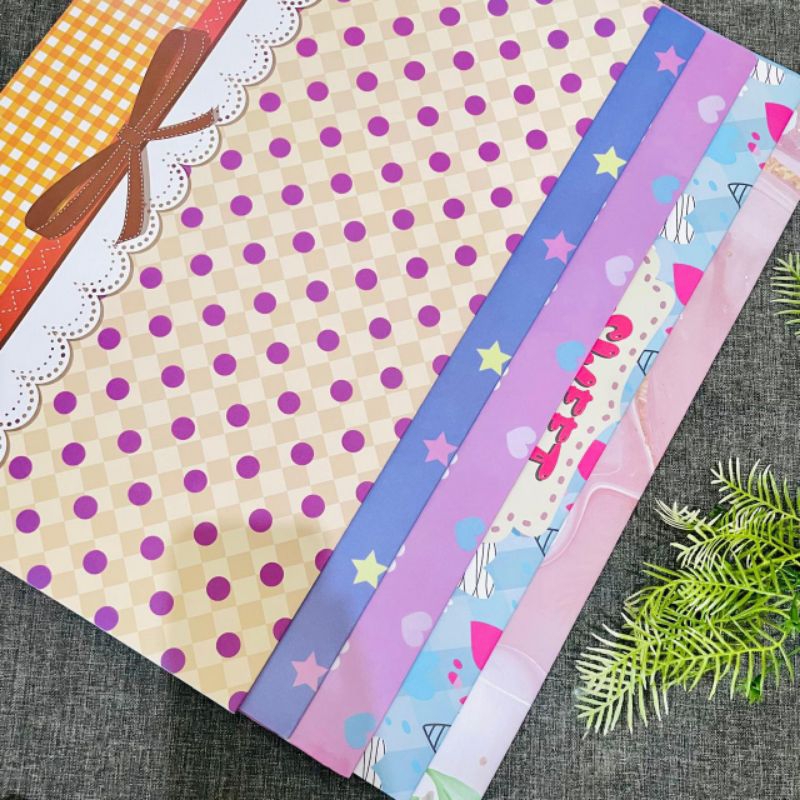 

kertas kado aneka motif lucu kekinian ±45×60cm