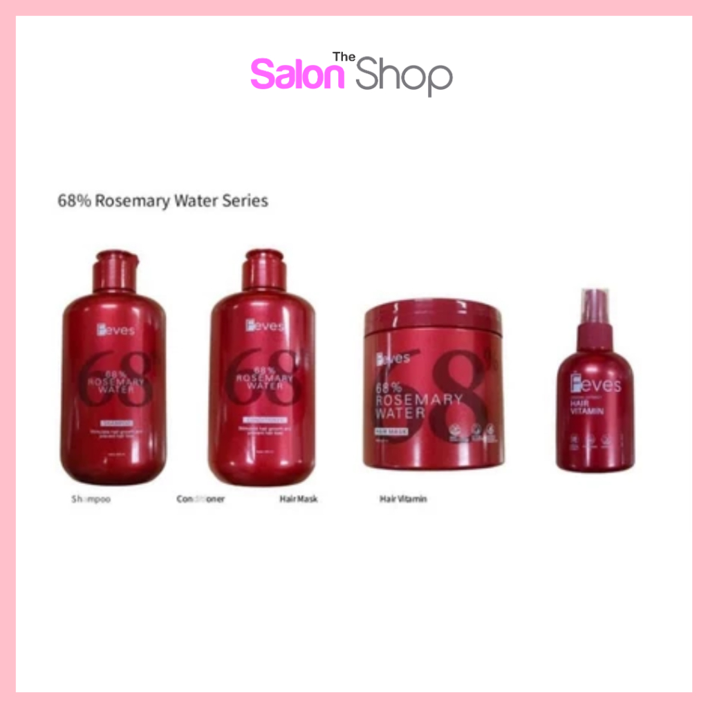 FEVES ROSMERRY WATER 68% RANGKAIAN PERAWATAN RAMBUT / SHAMPOO/CONDITIONER/HAIRMASK/VITAMIN
