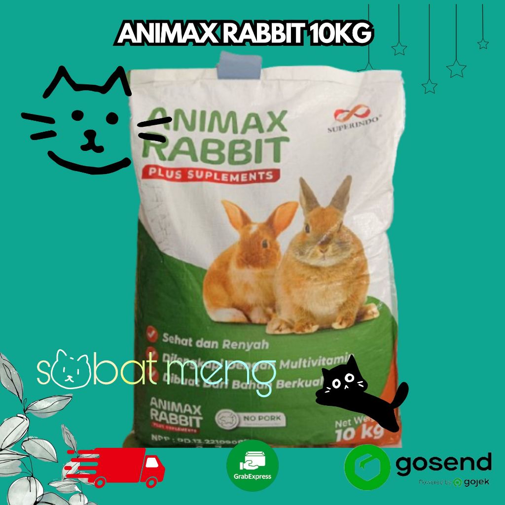 ANIMAX RABBIT 10KG | ANIMAX MAKANAN KERING HEWAN KELINCI
