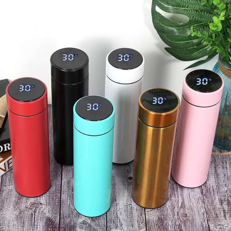 Termos Mini LED [Gratis Bubble] Termos Suhu 500ml / Smart Led display suhu temperatur warna doff kar
