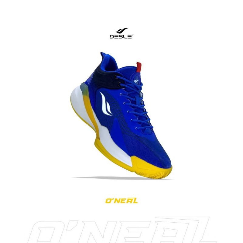 DESLE SEPATU BASKET O'neal Biru kuning