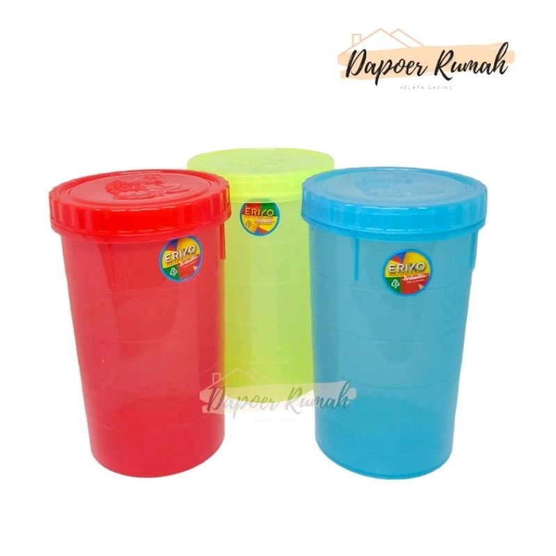Toples Plastik Ulir ERIKO 1500 Ml/Toples Plastik/Toples Kue