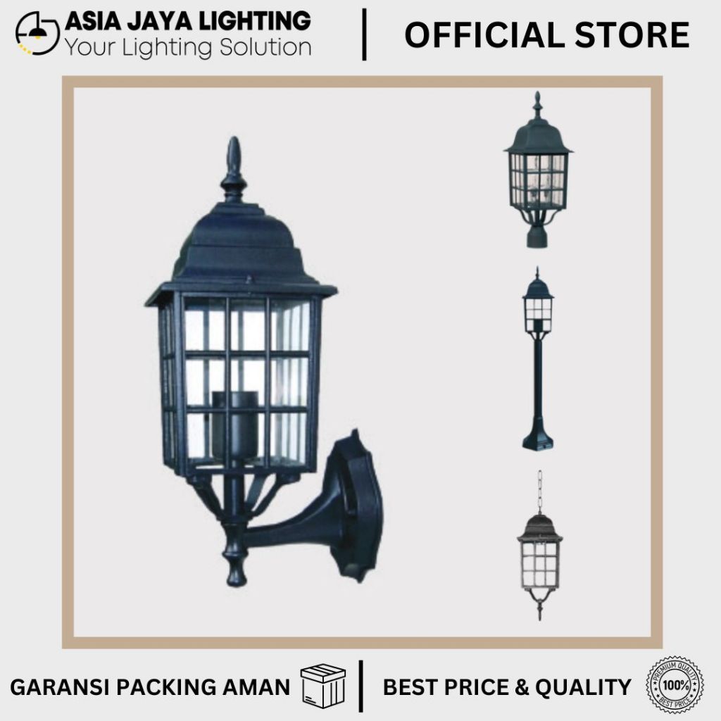 LAMPU TAMAN OUTDOOR / LAMPU DINDING OUTDOOR / LAMPU TIANG OUTDOOR / LAMPU GANTUNG TAMAN / LAMPU GARD