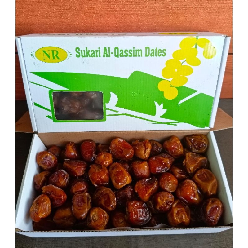

kurma Sukari Al Qasim berat 1Kg kemasan kardus