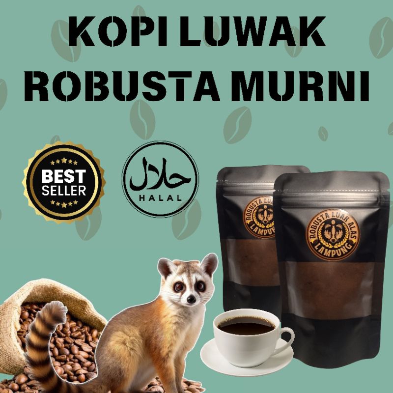 

(COD)Bubuk Kopi Luwak Alas Asli Dari Lampung Barat Murni Non Campuran