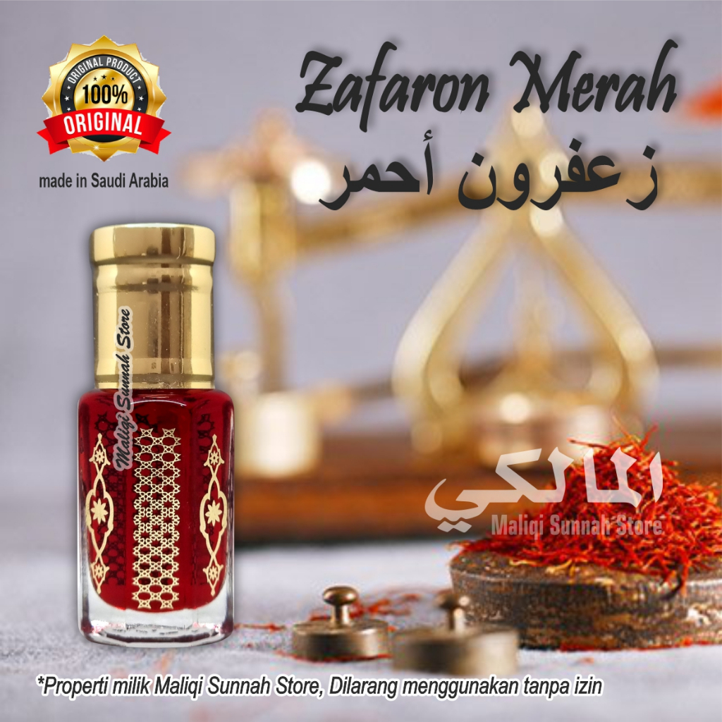 Parfum Arab Zafaron & Zafaron Merah 6ml Original Saudi