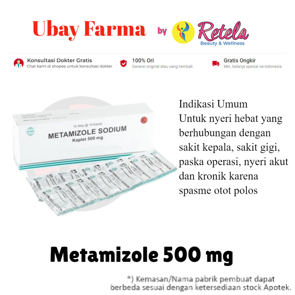 Metamizole 500 mg 10 Tablet