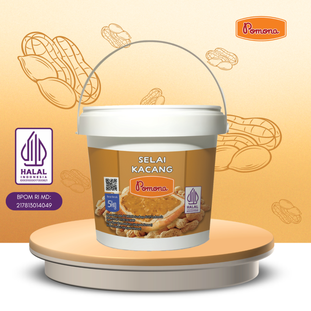 

Selai Kacang Pomona 5 kg/ Pasta Kacang Pomona
