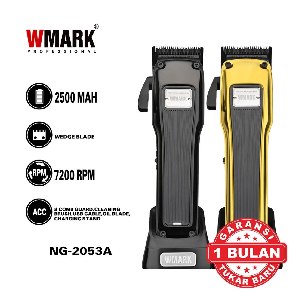 WMARK NG-2053A Cordless Clipper 7200 Rpm Alat Cukur Rambut barbershop