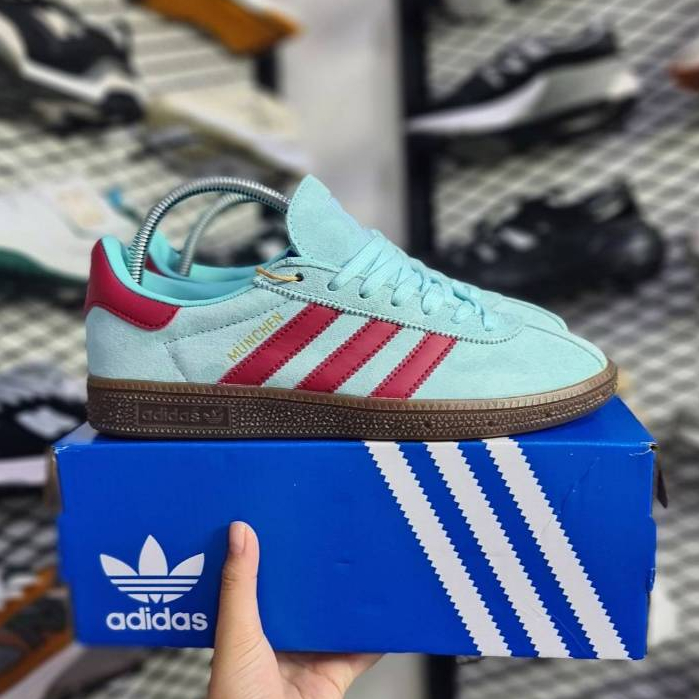 Sepatu sneakers pria wanita AD1D4S MUNCHEN HAZY TOSCA PINK