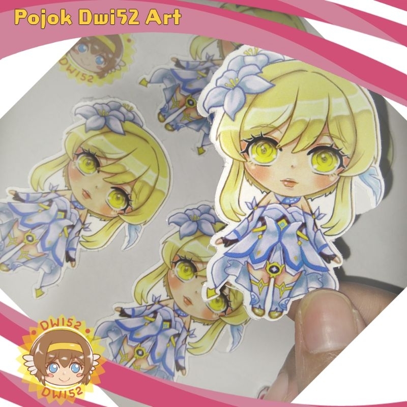 

Stiker Vinyl Chibi Doll Lumine Genshin Impact