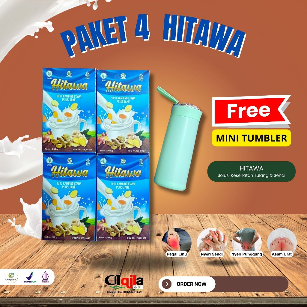 

Paket 4 Susu Hitawa free Mini Tumbler