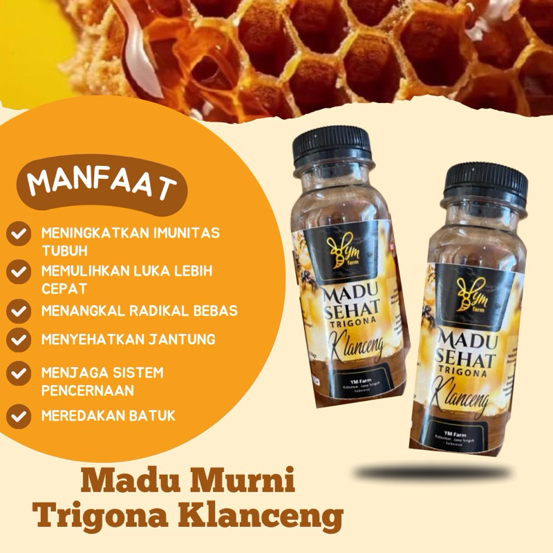 

Madu Trigona Klanceng Madu Murni kesehatan Ukuran 125 gram