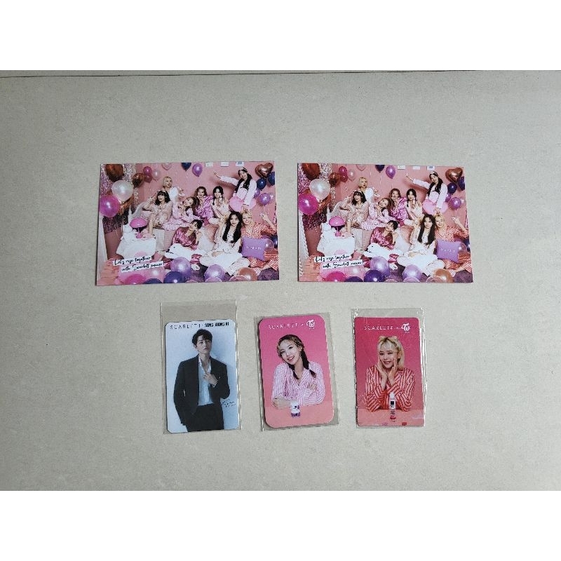 PC Song Joongki & Twice Official Photocard Postcard Scarlett