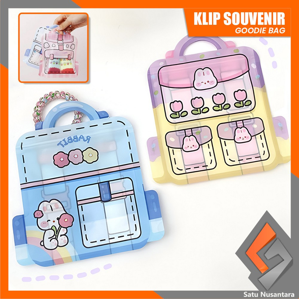 

SN-C1095 Kantong Plastik Ziplock Tas Sekolah Bingkisan Ultah / Klip Souvenir Goodie Bag Kecil Zip Lock / Hampers Plastik Snack Biskuit