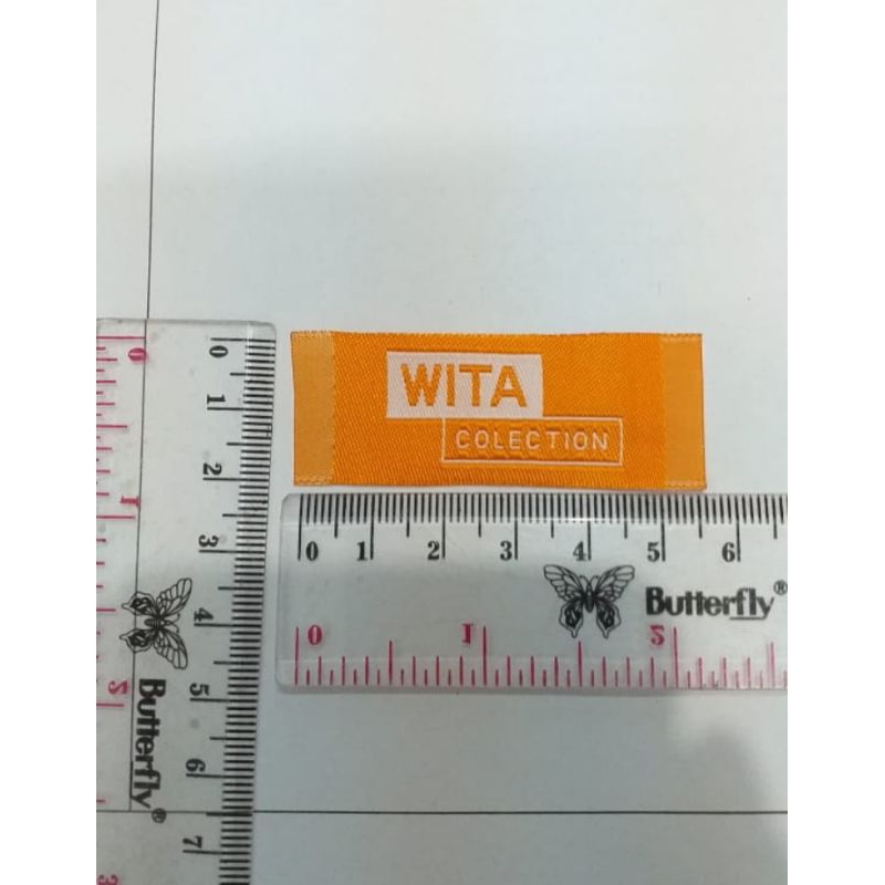 

Label woven 2 x 5,5 cm