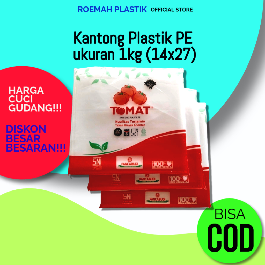 Kantong Plastik Pe Bening Anti Panas Kiloan