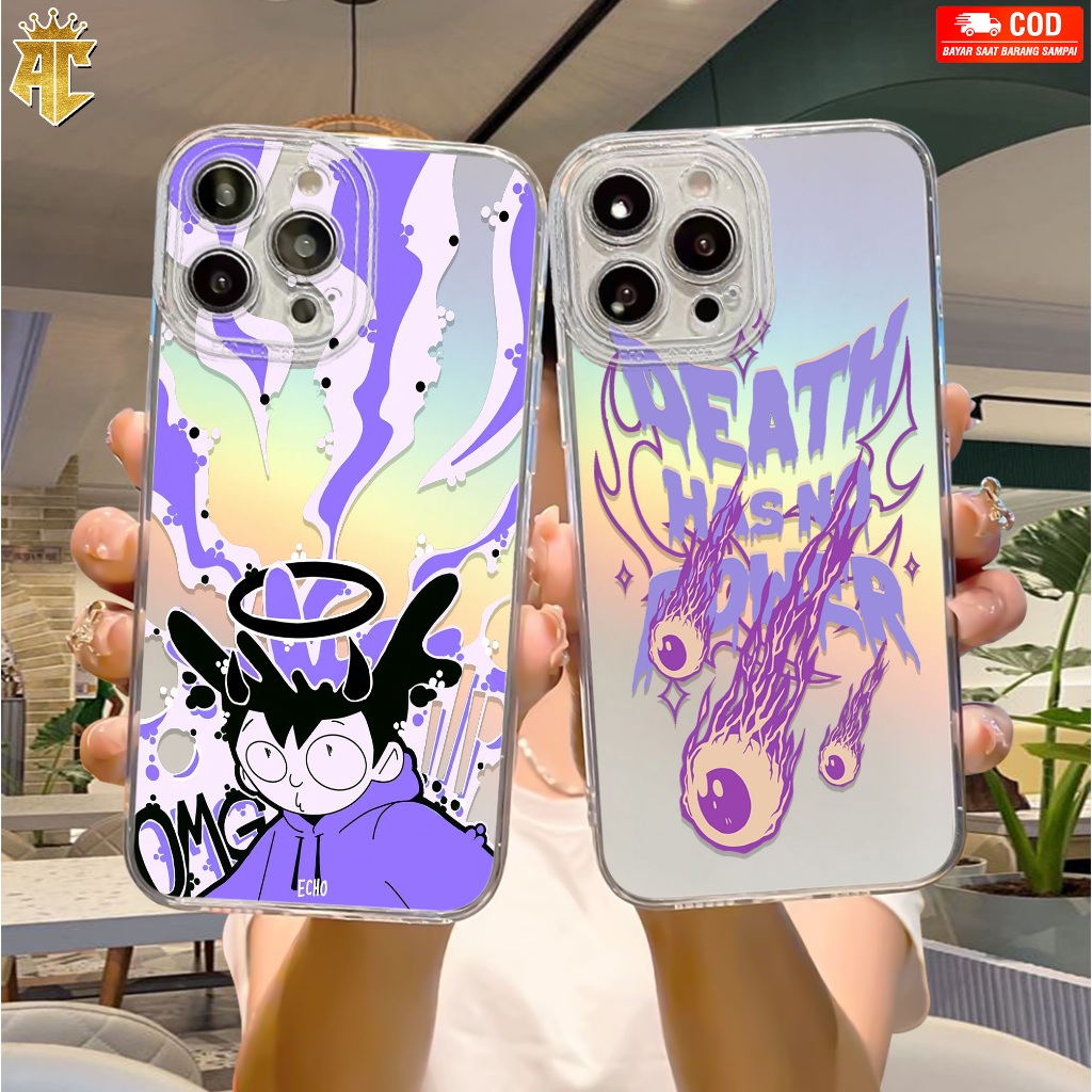 Case Hologram Xiaomi Note 13 Note 13 Pro Redmi A1 A2 2022 Motif ( 3D DEATH ) Softcase Hologram Benin