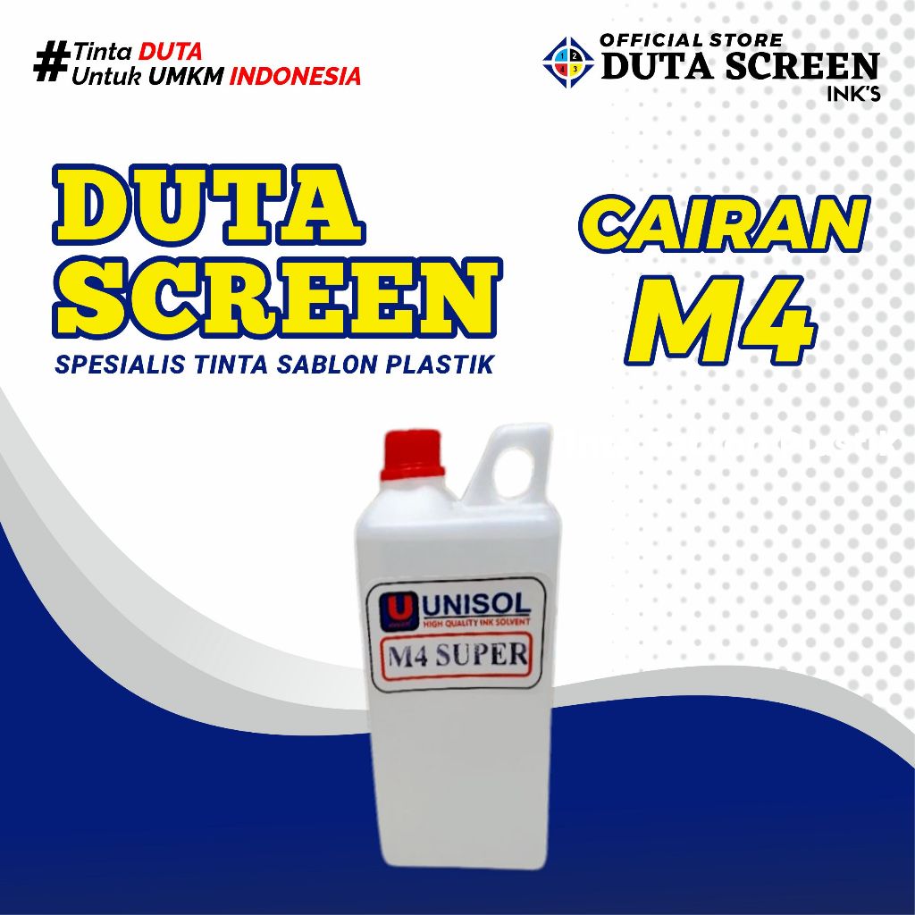 

Thinner M4 Sablon 1 Liter Pengencer Tinta Sablon