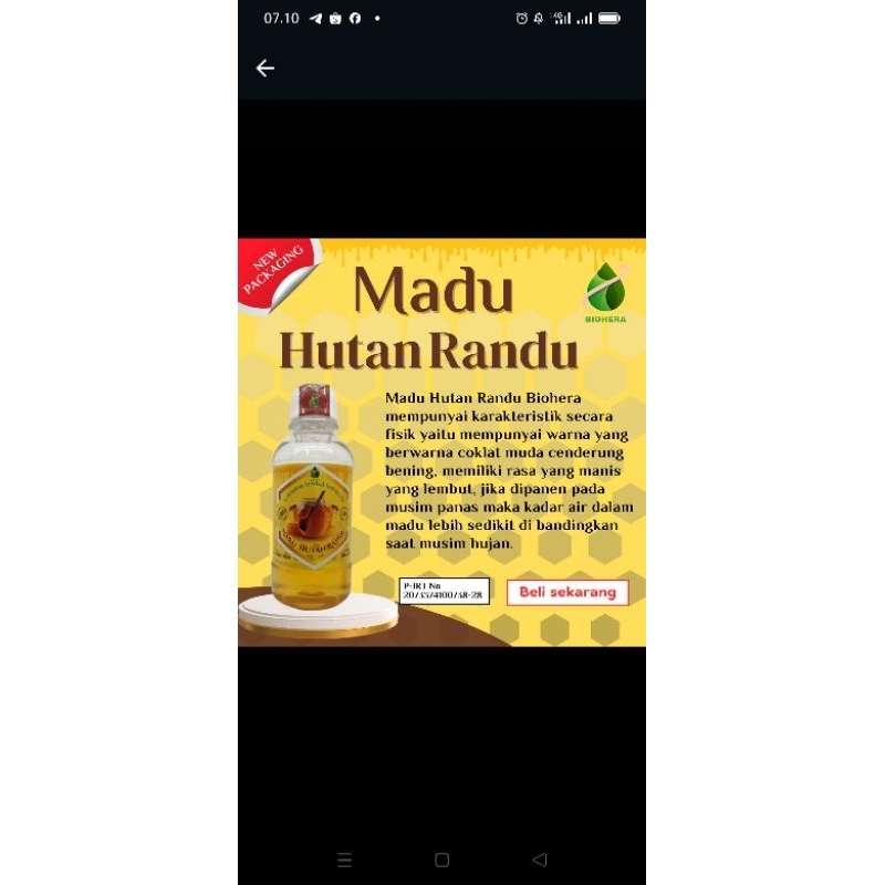

Madu Randu Biohera