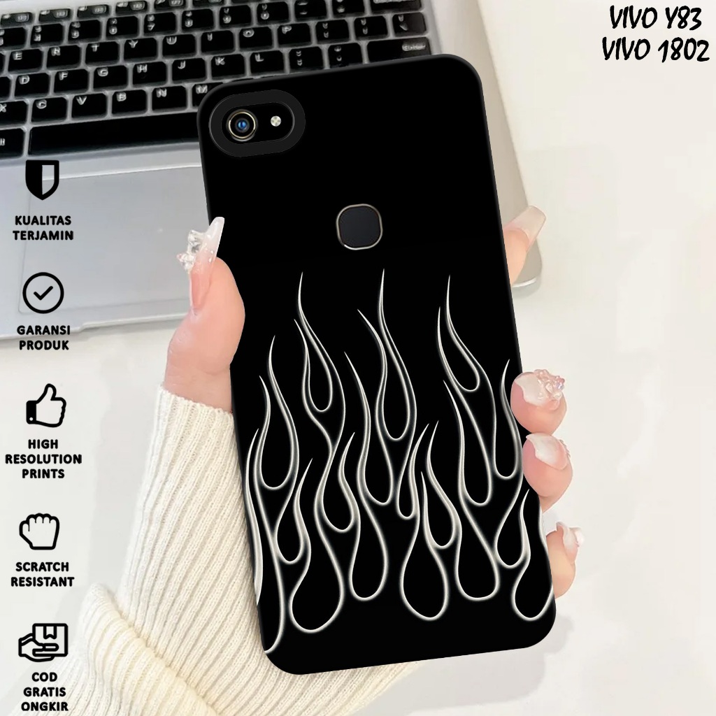 CASE VIVO Y83 - Casing Vivo Y83 Motif FIRE - Case Hp Y83 - Casing Hp Y83 - Softcase Hp Vivo Y83 - Si