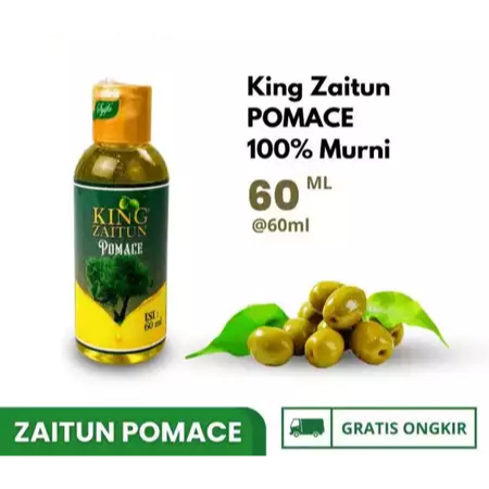 King Zaitun Pomace Minyak Zaitun 60ml | Minyak Zaitun Curah Untuk Masak Rambut Wajah Muka