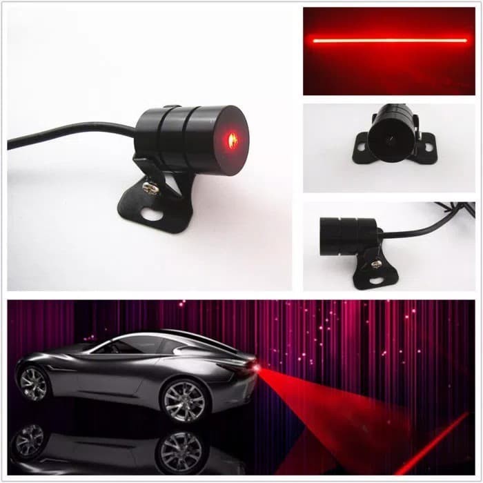 Lampu LED Laser Motor Mobil Foglamp Car Warning Laser