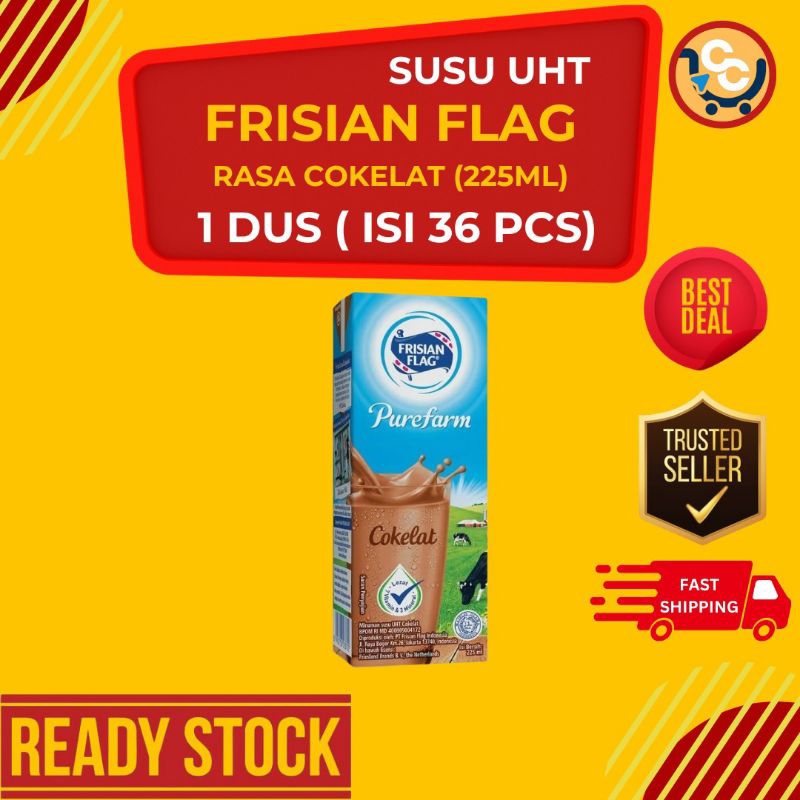 

Susu UHT Frisian Flag rasa Cokelat 225ml