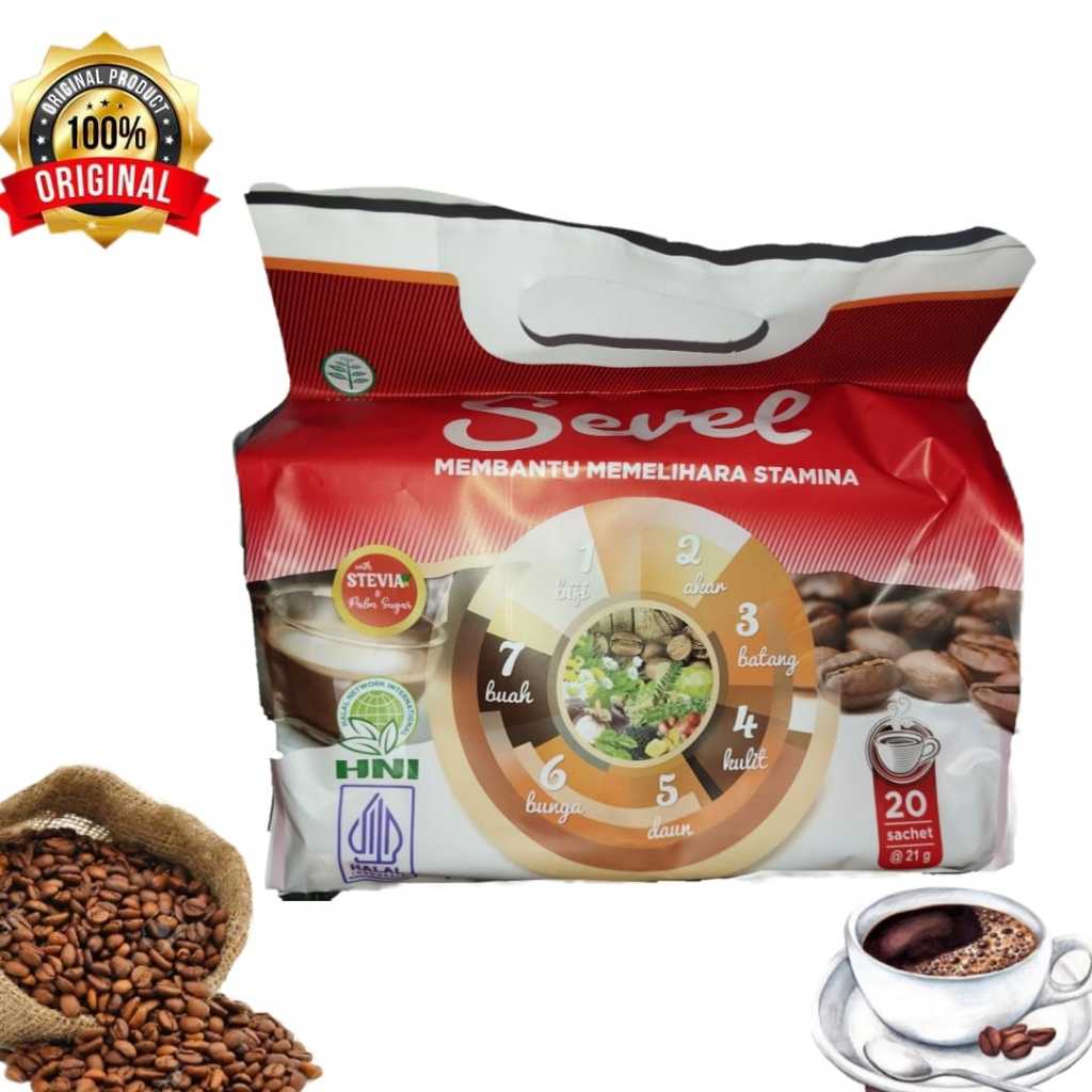 

Kopi 7elemen sevel kopi herbal HNI isi 20sachet