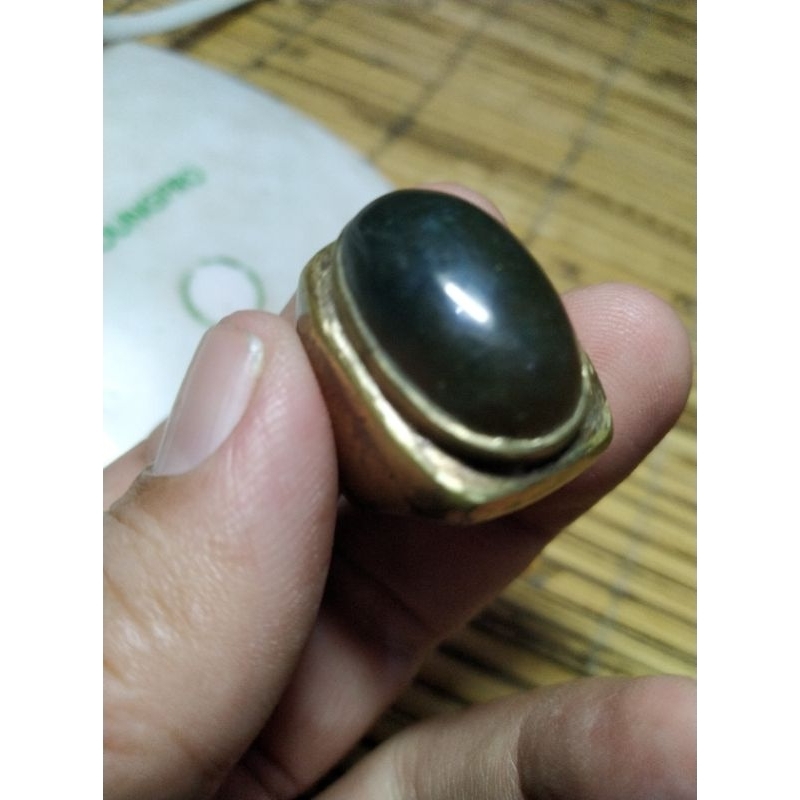 Batu Garut Hijau Lumut Unik kode 11/203