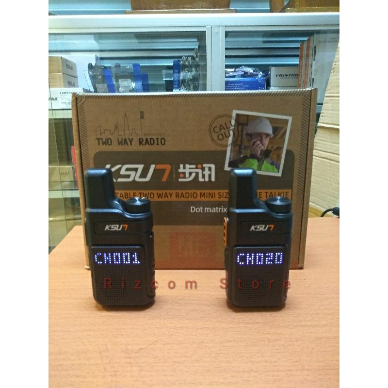KSUN X TFSI Walkie Talkie Portable Radio Mini Size Walkie Talkie KSUN isi dua