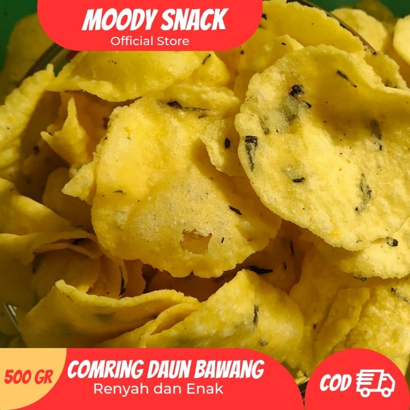 

500gr Kecimpring Singkong Daun Bawang Renyah / Comring Original / Cemilan Tradisional Khas Ciamis