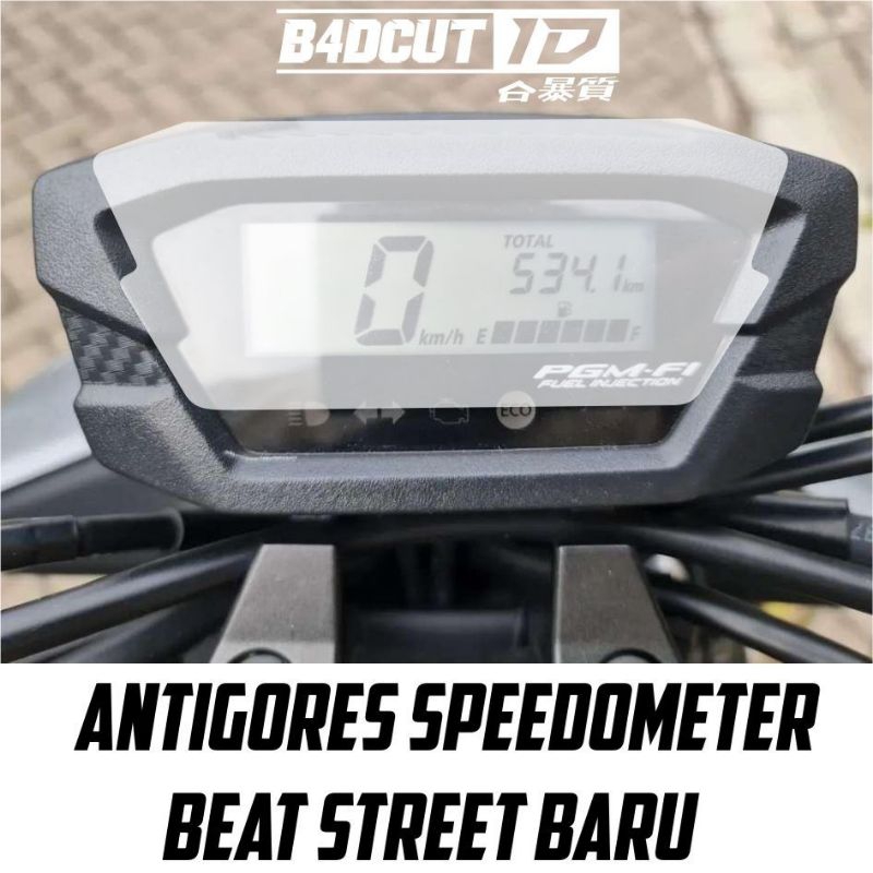 Sticker Pelindung Motor New BEAT STREET - Sticker Antigores Speedometer  Untuk Beat Street