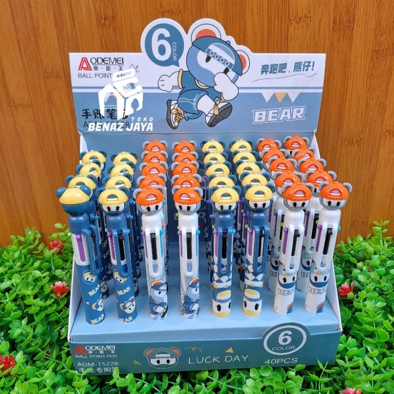 

PULPEN KARAKTER BEAR 6 WARNA TINTA