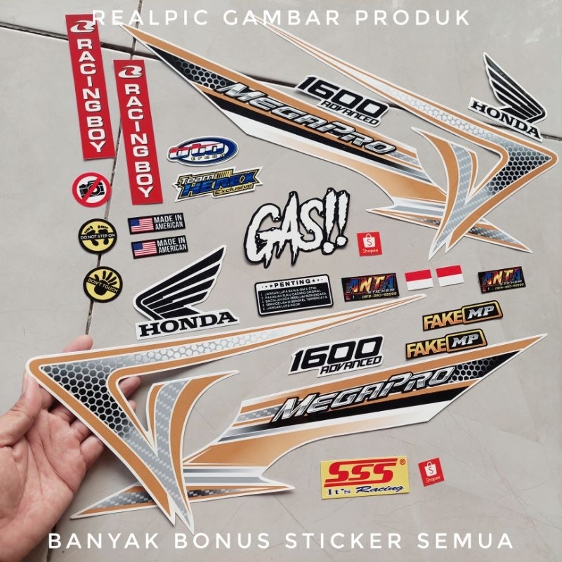 Megapro Sticker Stiriping MP Primus 2006-2009 Variasi Modif