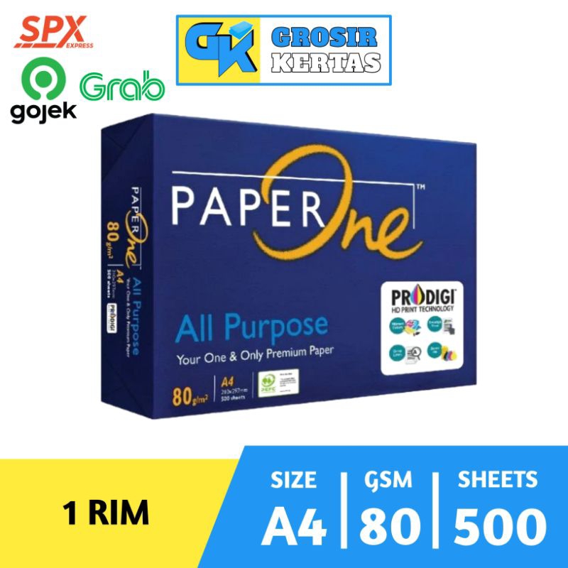 

Kertas A4 80 GRAM PAPERONE DAN SINAR DUNIA