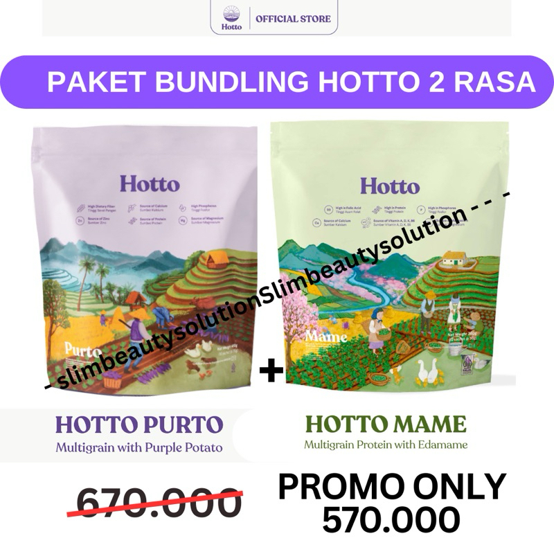 

PROMO PAKET HOTTO PURTO + HOTTO MAME