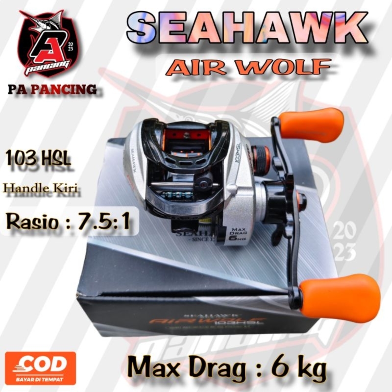 Reel BC Seahawk Air Wolf / Gulungan Senar / Reel BC Badak
