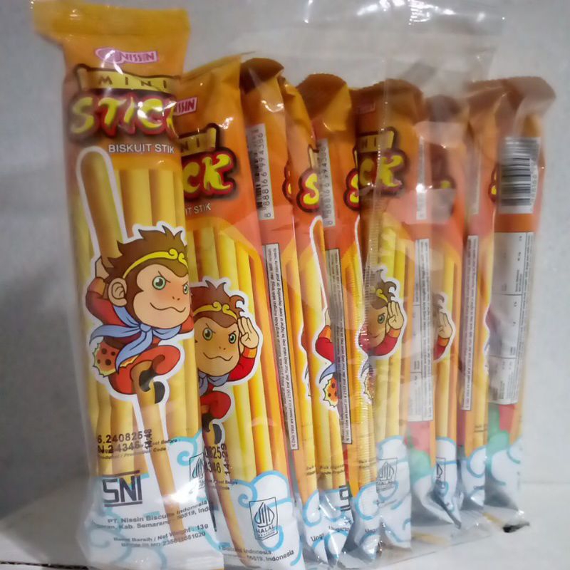 

NISSIN MINI STICK Isi 10 X 13 Gram Biskuit Stik Jajanan Anak hadiah ulang tahun