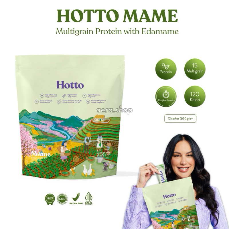 

Hotto Mame Protein Multigrain with Edamame 1 Pouch - 12 Sachet