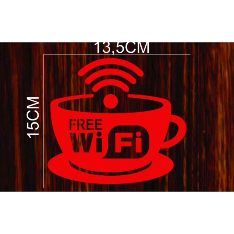

sticker cutting STICKER FREE WIFI CANGKIR COFEE hrdgrosir