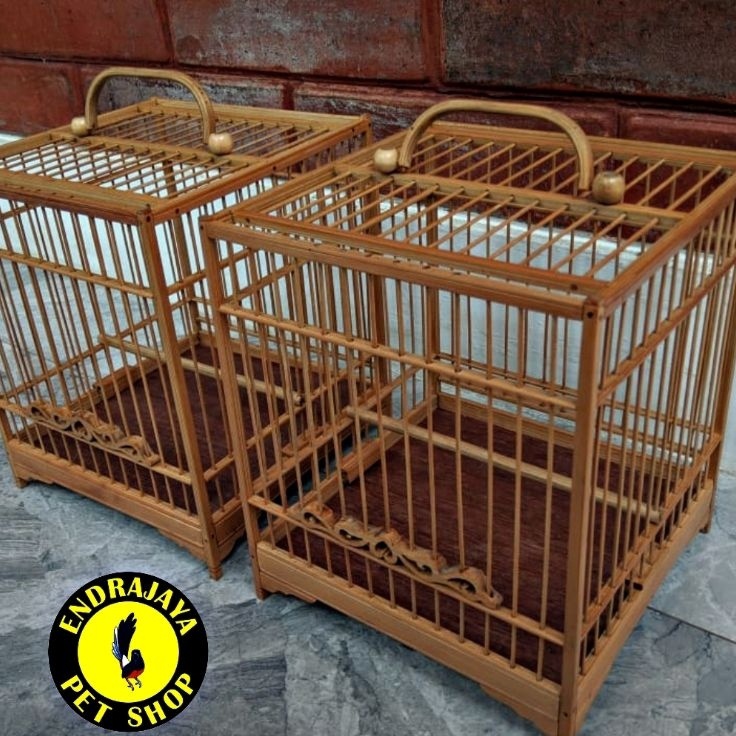 Paket Ekonomis  SANGKAR BURUNG KECIL FULL BAMBU PREMIUM SANGAT HALUS