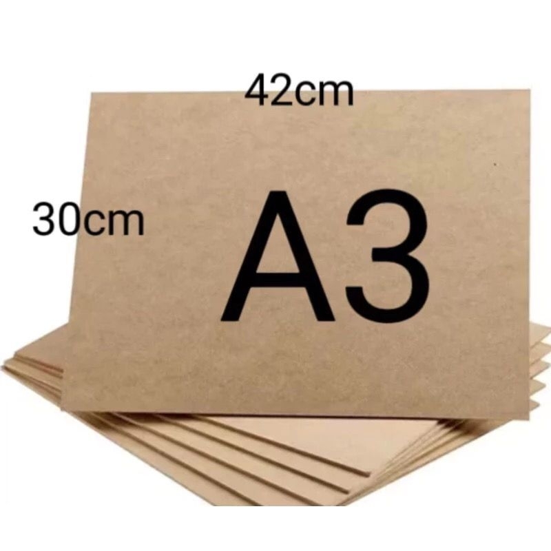 

A3 42x30 cm karton kardus double wall ukuran A3 lembaran kraft layer dus kemasan tebal 7 mm