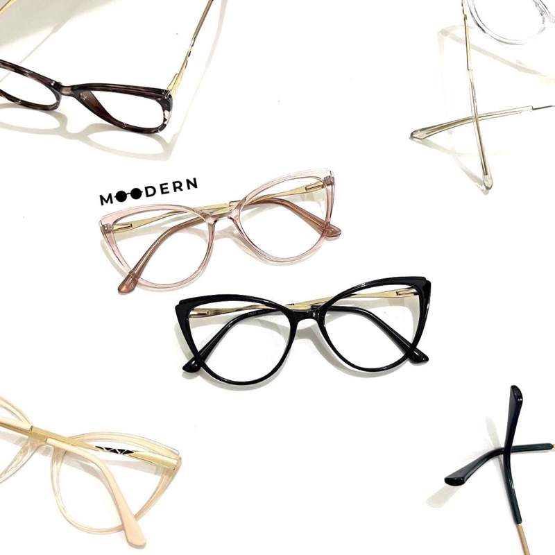 𝐌𝐨𝐨𝐝𝐞𝐫𝐧 - Frame Kacamata M7820 Cat Eye Perempuan