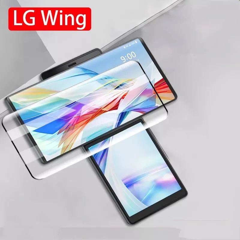 MD - Tempered Glass 3D Curved LG Velvet / LG Wing 5G Full Cover Screen Protector
